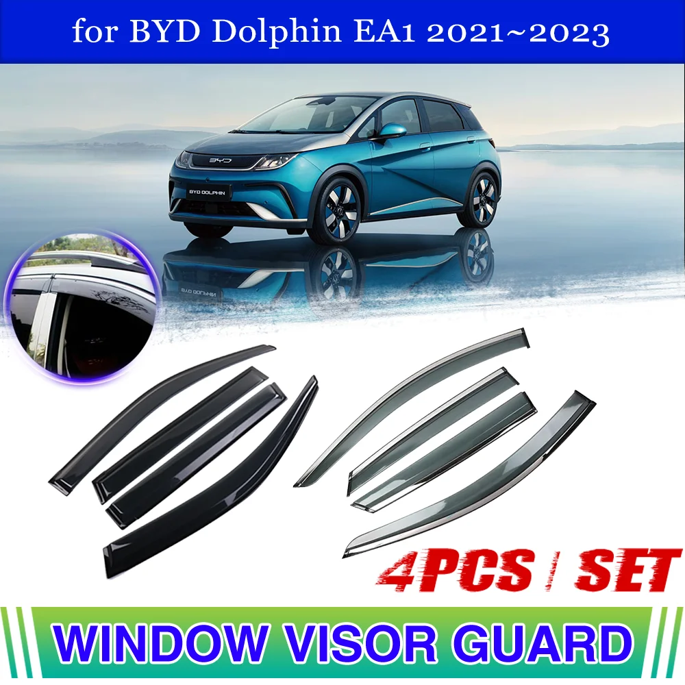 Автомобильный оконный козырек для BYD Dolphin EA1 2021 ~ 2023 2022 дверной вентиляционный тент