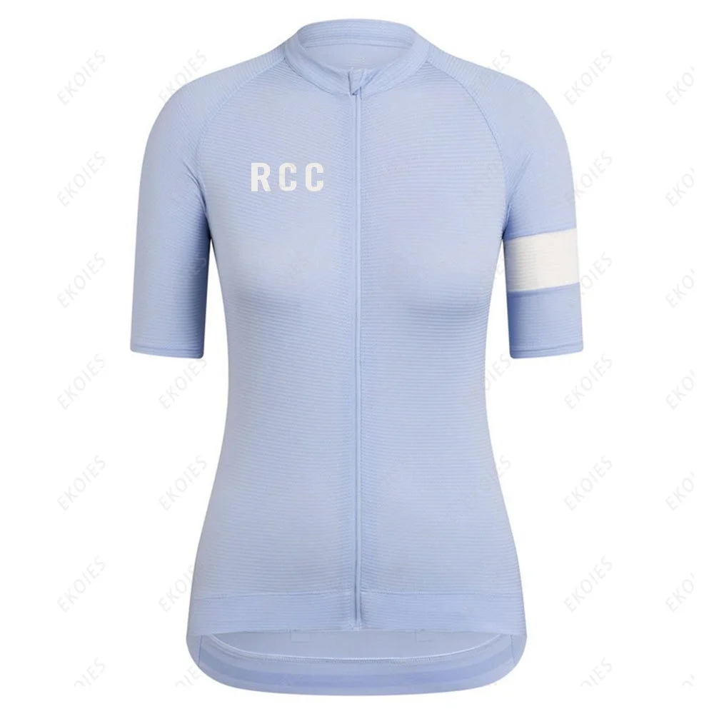

Women Cycling Jerseys 2022 RCC Team Summer Short Sleeves Cycling Clothing Breathable Mountain Bike Road Riding Bicycle Jerseys