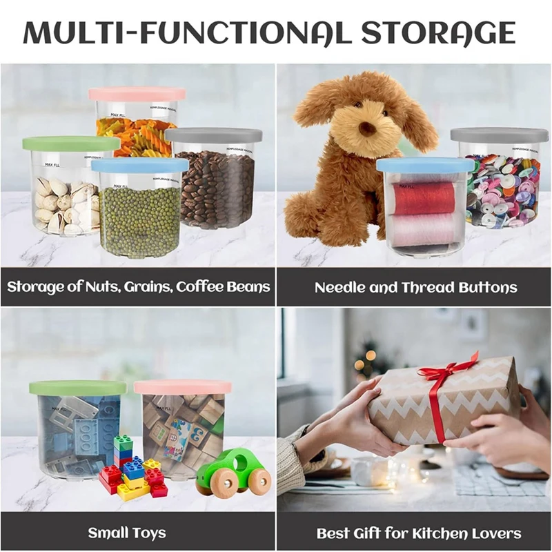 Запчасти аксессуары лопастные лезвия + пинты и крышки для Ninja Creami NC301 NC300 NC299AMZ