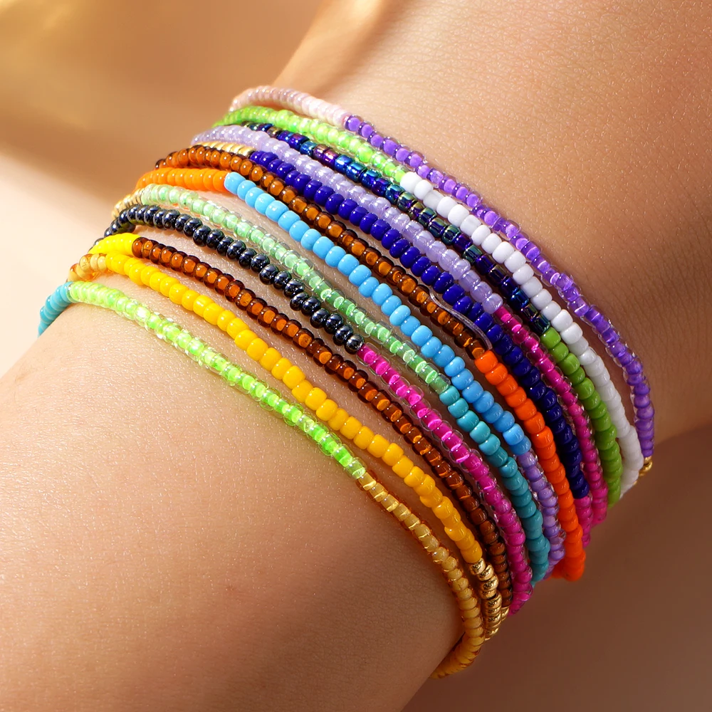 10 шт./комплект гавайский браслет с бусинами