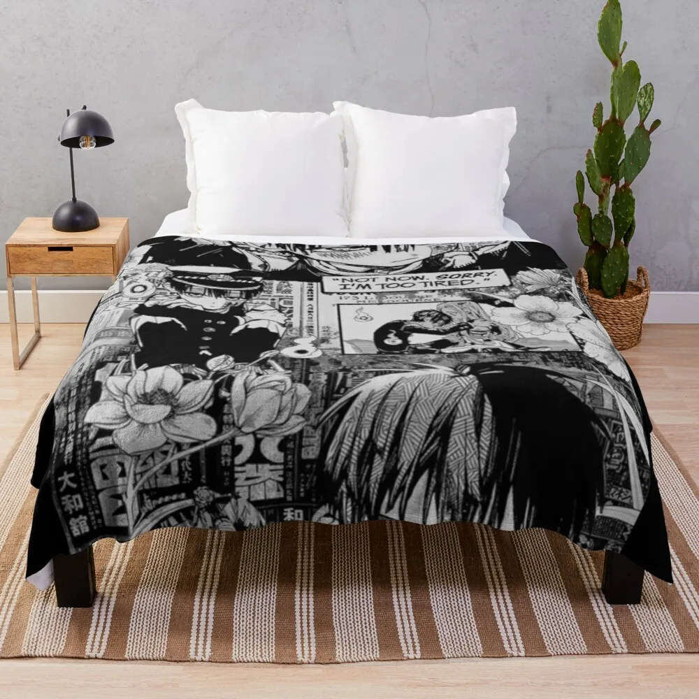 

Hanako Aesthetic Throw Blanket Soft Plush Plaid