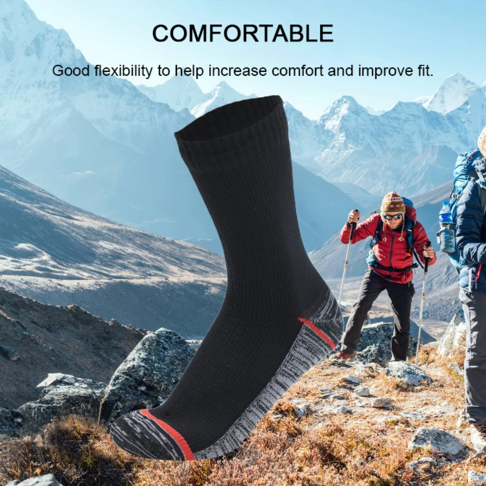 Waterproof Breathable Long Socks Hiking Wading Camping Winter Skiing Sock Outdoor Professional Insulation Warm Waterproof Socks