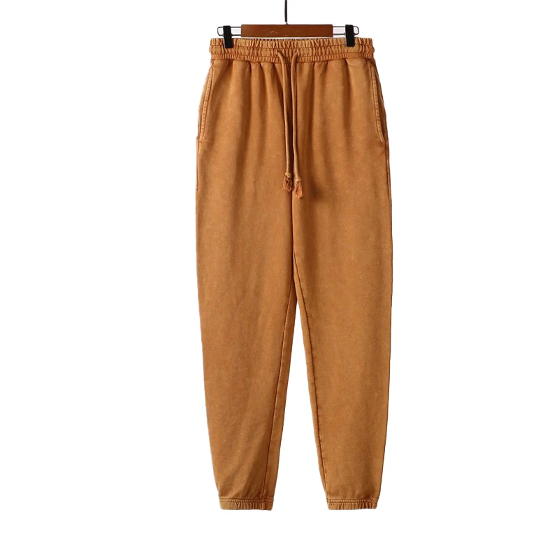 Men Cargo Pants Plus Size Loose Embroidery Drawstring Trousers 2022 Autumn Winter Sports Outwear Sweatpants