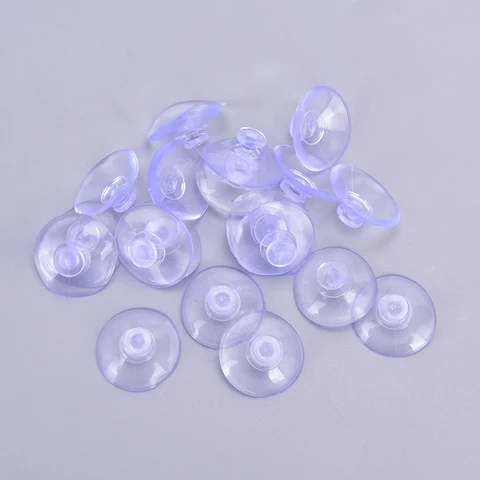 20 шт. пластиковые синие прозрачные вакуумные стеклянные присоски с грибовидной головкой прозрачные ПВХ маленькие присоски