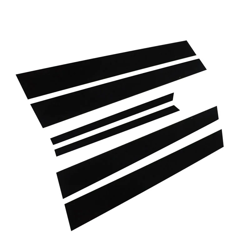 

6 шт. для Honda Accord CM4/5/6/7/8 2003 2004 2005 2006 2007 автомобильные стойки, накладки на окна, наклейки, глянцевый черный цвет