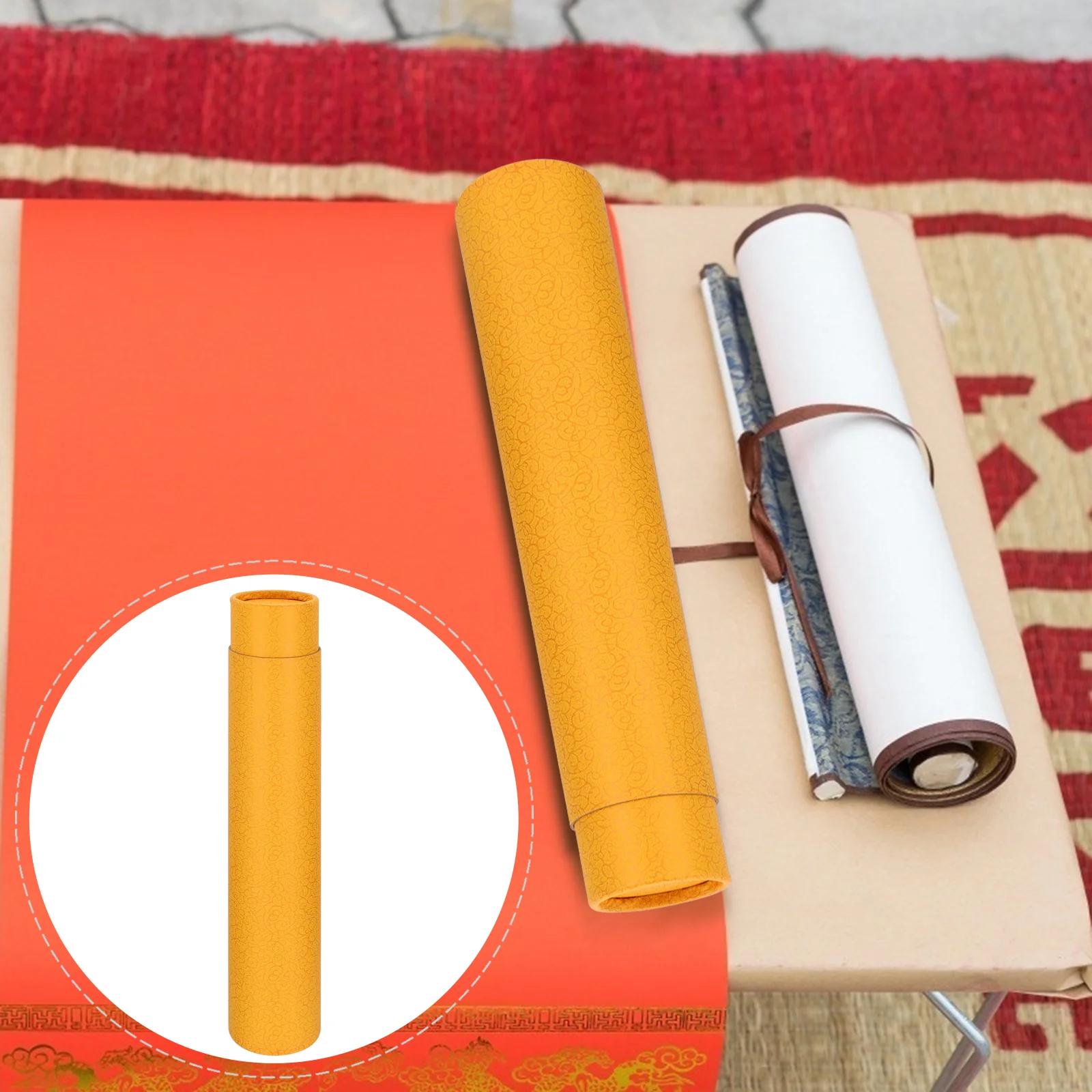 

Telescoping Drafting Tube Mailing Drawing Blueprint Storage Paper Tube Portable Round Painting Storage Tube for Cardboard box
