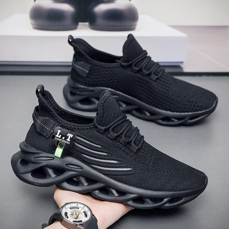 

Men Shoes 2023 Autumer New Fashion Casual Breathable Lightweight Mesh Walking Shoes Men Plus Size Lace Up Sneakers Zapatos
