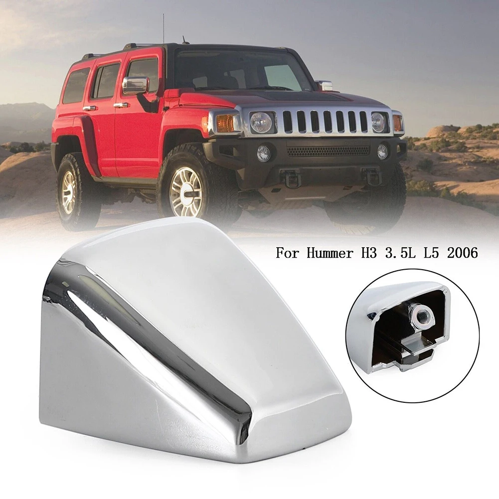 

1pc Front Or Rear Outside Door Handle End Cap Cover Chrome 15932907 Fits For Hummer For H3 2006-2010 ABS Silver Car Accessories