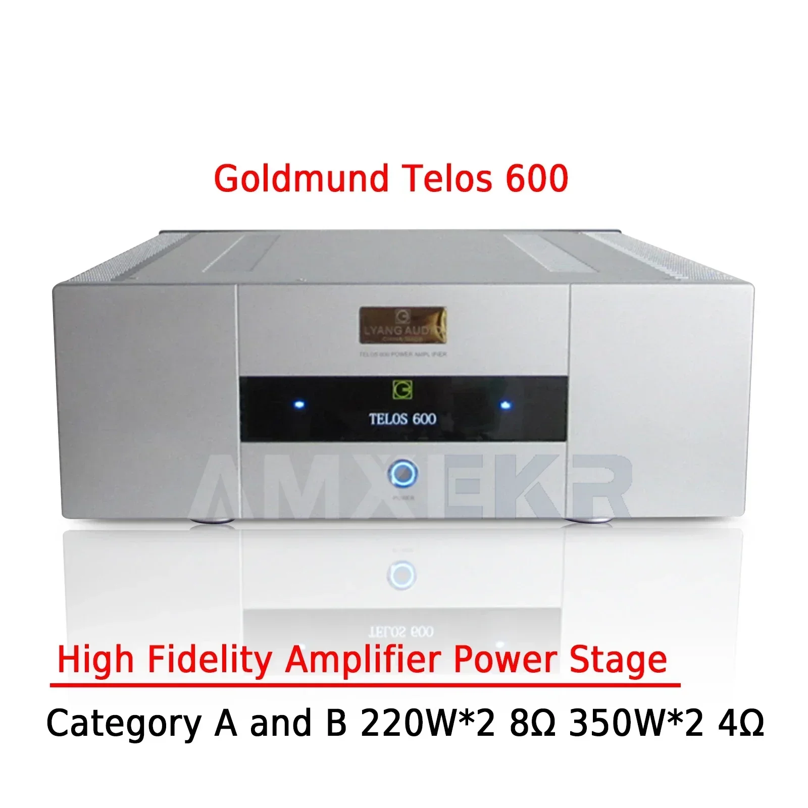 AMXEKR Goldmund Telos 600 Усилитель мощности Pure Fever Hi-Fi 350 Вт * 2 Высококачественный усилитель