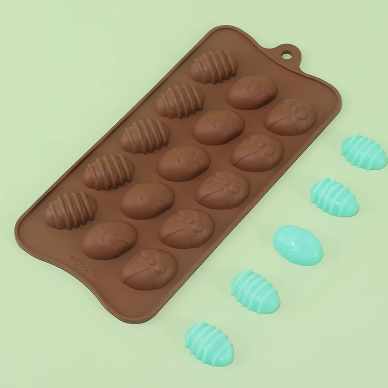 

Chocolate Baking Mould Pastry Making Silicone Mold Easter Egg Style Chocolate DIY Kitchen Accessories Cake And Candy Baking Tool