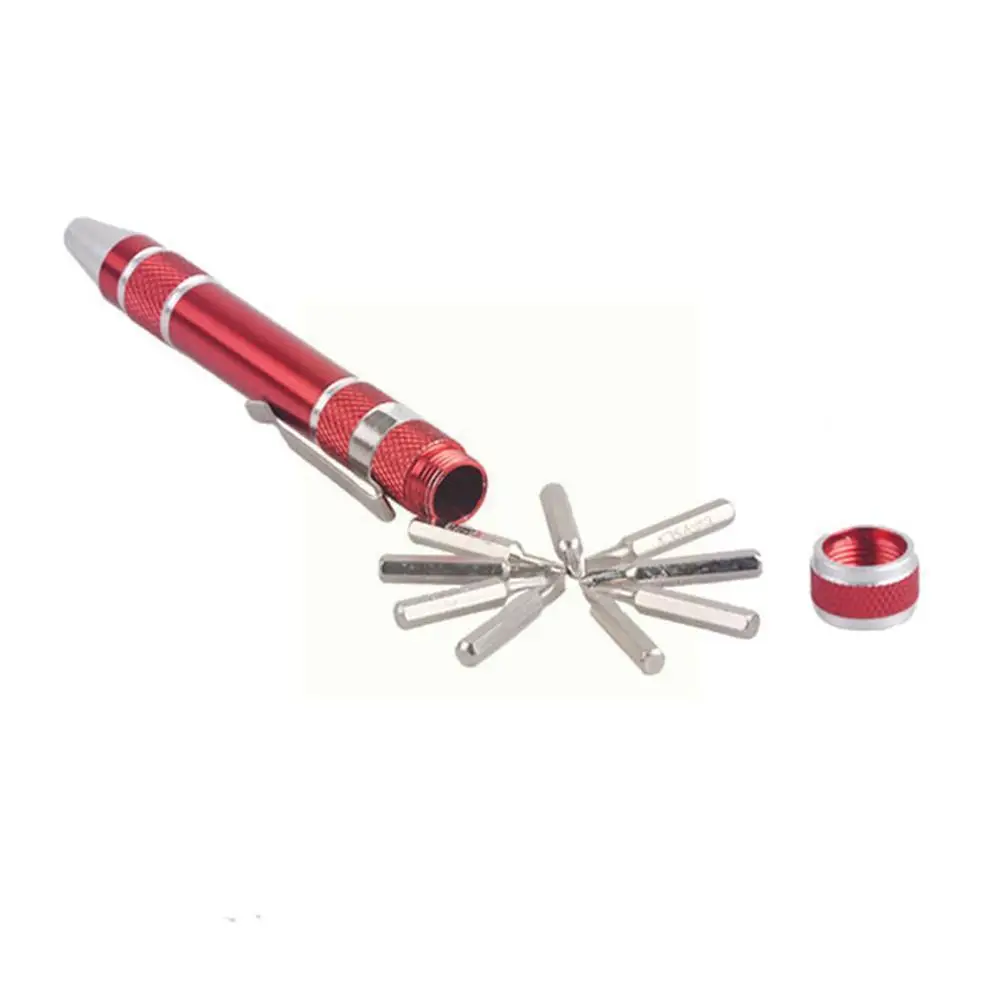 

Multi-purpose Screwdriver Set 8 In 1 Pocket Precision Portable Mini Aluminium Style Screwdriver Tools Pen Hand Repair Pen K5p7