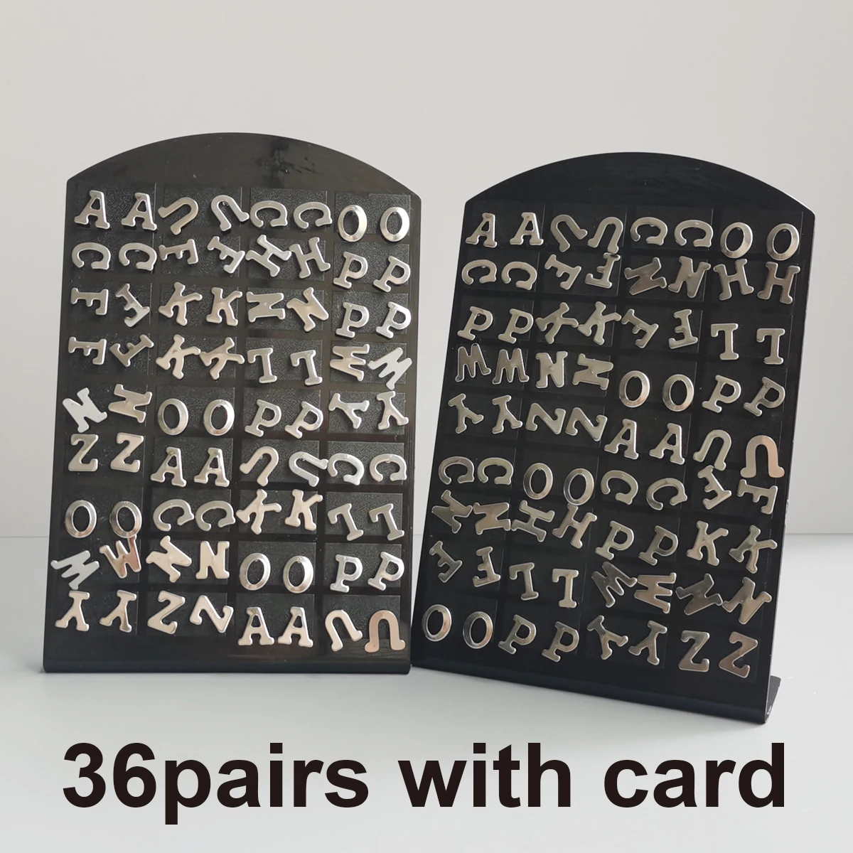 36 пар смешанных серег из нержавеющей стали для женщин и девочек серебряный цвет