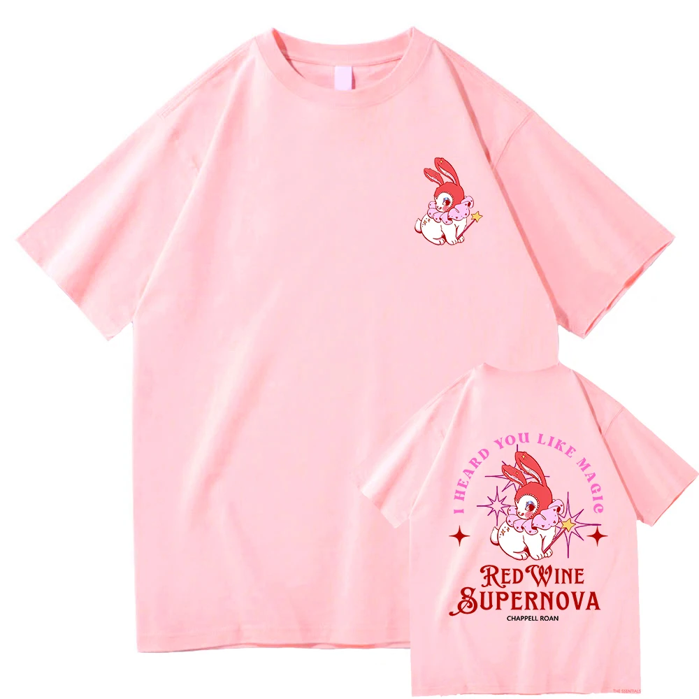 Футболка с рисунком красного вина суперnova Chappell Roan Мужская/женская одежда летняя