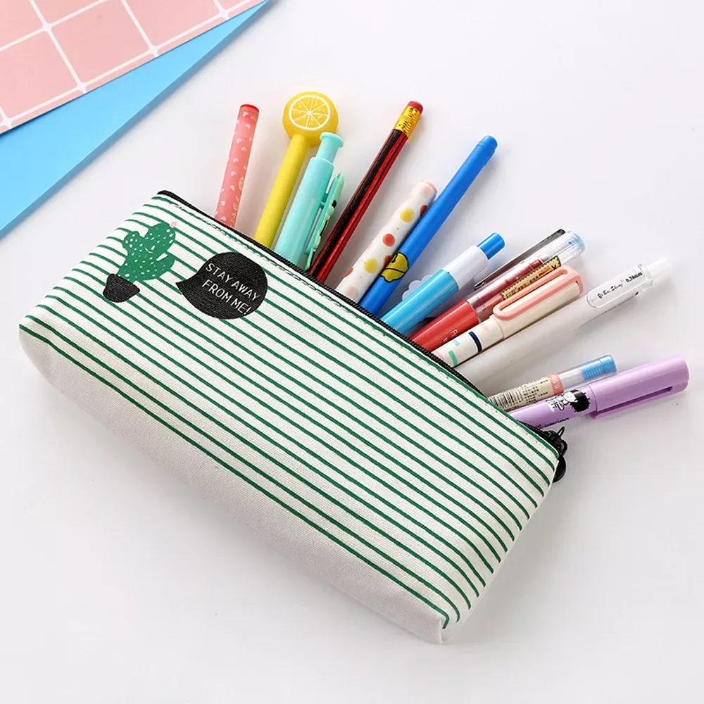 

2PCS Flexible Big Cat Pencil Case Fabric Quality School Supplies Stationery Gift School Cute Pencil Box Pencilcase Pencil Bag