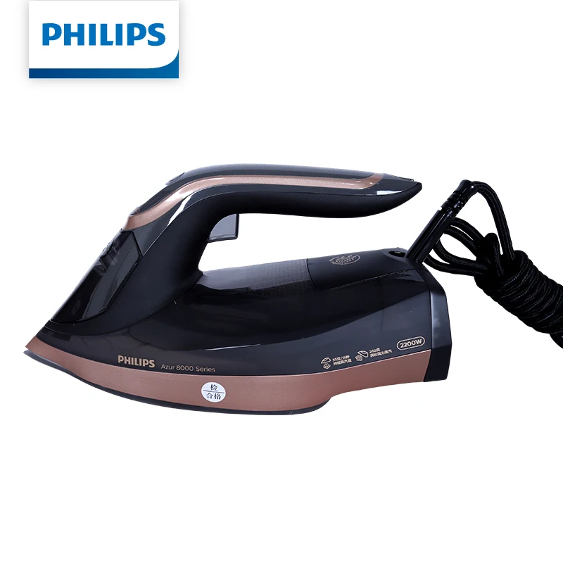 Фото Паровой утюг Philips DST8041 с интеллектуальным контролем температуры, 2200 Вт, мощность пара 260 г/мин, резервуар 350 мл, керамическая подошва, для горизонтального и вертикального глажения №2