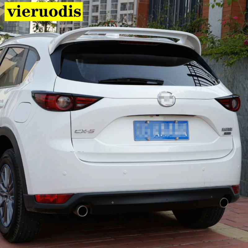 

For Mazda CX-5 CX5 2019 2018 2017 ABS Spoiler Car Rear Roof Spoiler Trunk Wing Lip Boot Cover Auto Part Black Spoiler