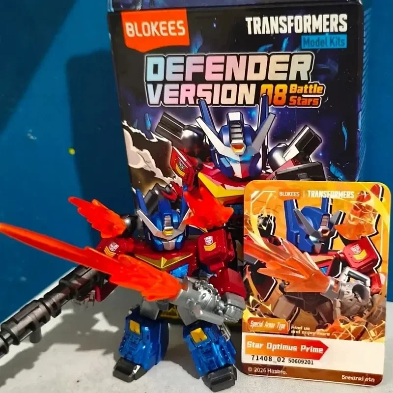 Фото Новые фигурки Blokees Transformers Defender, версия 8, в закрытой упаковке, сборные модели Оптимуса Прайма и Супер Мегатрона, коллекционные игрушки для хобби, подарки. №4