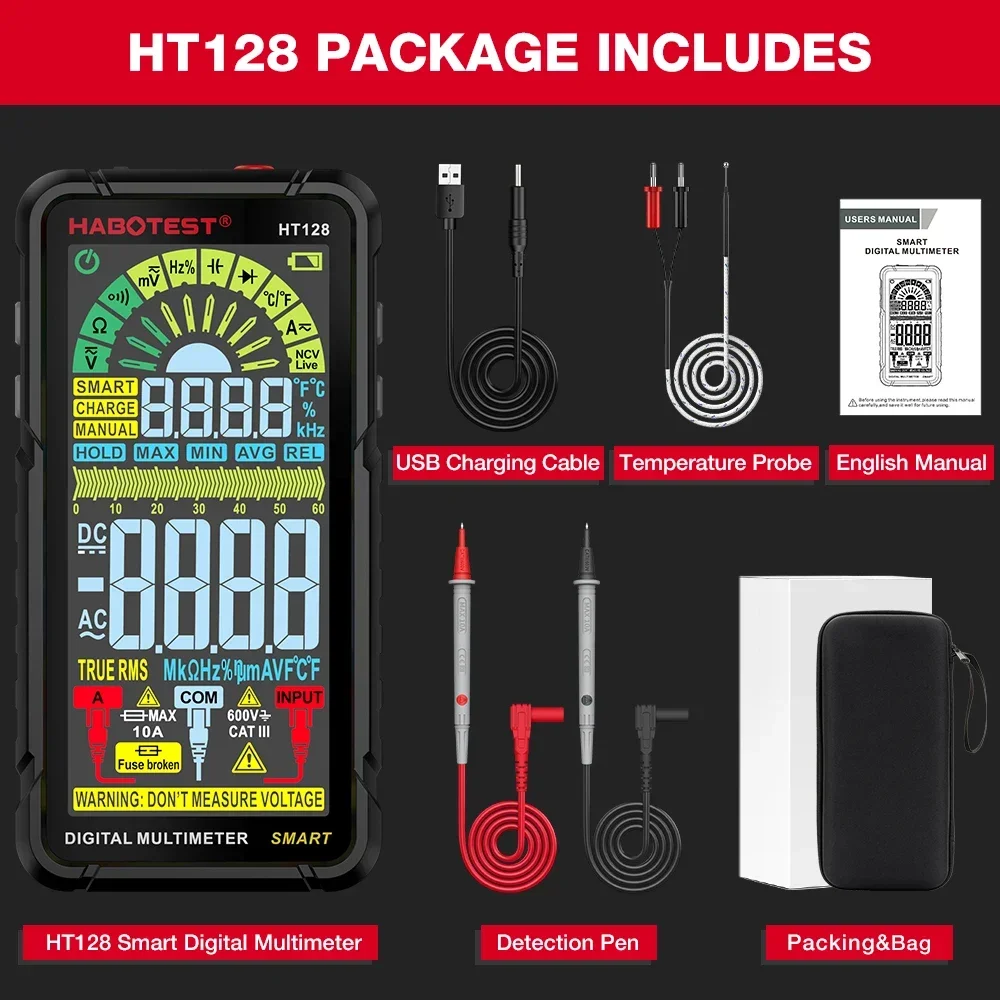 

HABOTEST HT128 Цифровой мультиметр