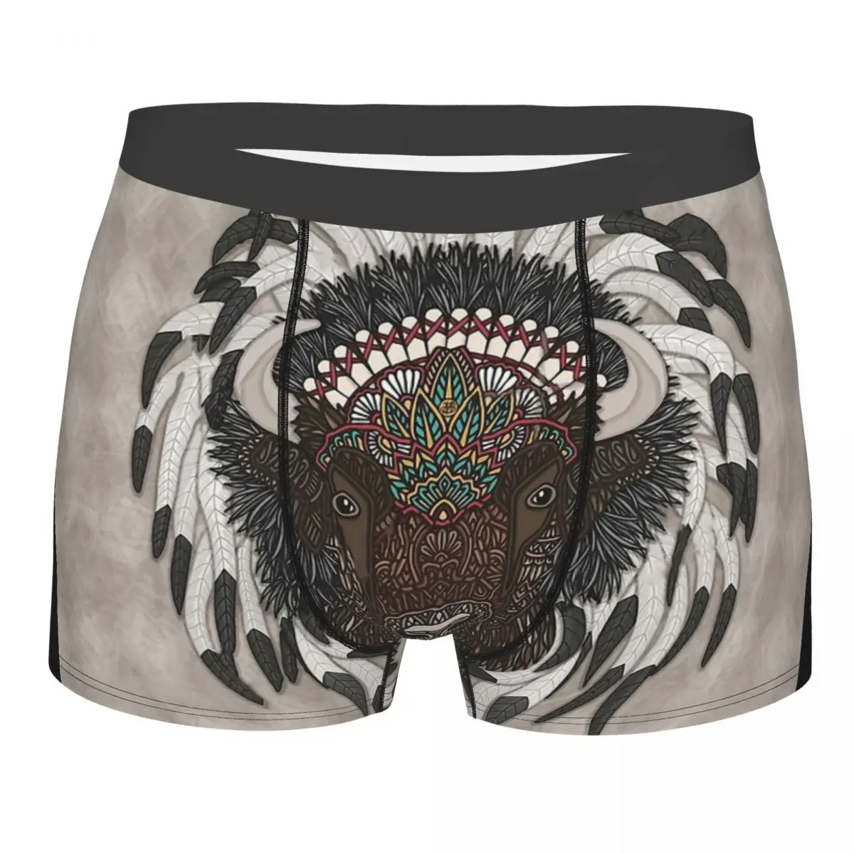

American Bison Underpants Breathbale Panties Male Underwear Ventilate Shorts Boxer Briefs