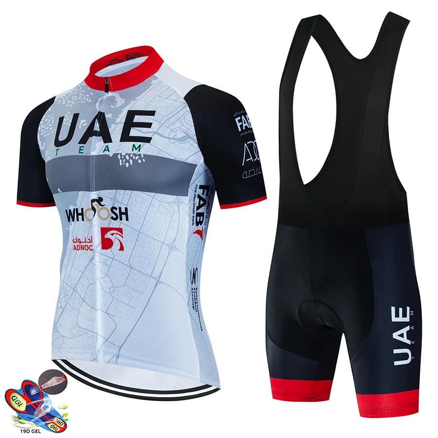 

2023 Золотая велосипедная Джерси командный комплект ОАЭ Мужская одежда для велоспорта черная белая дорожная велосипедная рубашка костюм велосипедные шорты с нагрудником MTB Maillot