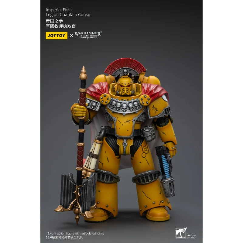 Фото JOYTOY Warhammer The Horus Heresy 1/18 Имперский Капеллан Легиона Кулаков-Империалистов, Коллекционная Фигурка с Подвижными Суставами №2