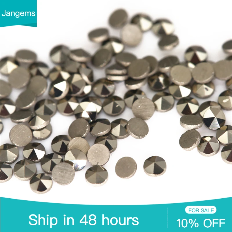 

2023 Black 0.9mm~2mm Round Shape Flat Back Loose Marcasite Stone Beads for Jewelry Making