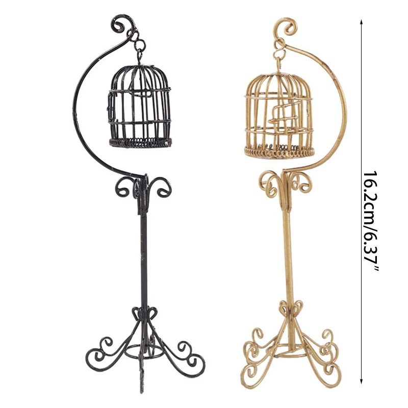 KX4B мини металлическая клетка для птиц модель микропейзажа сделай сам птичья