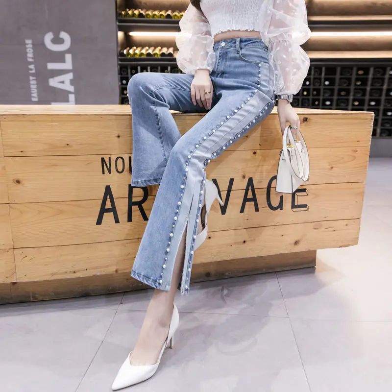 

2022 Fashion Versatile Pants Ladies Elastic Jeans High Waist Slim Fit Skinny Female Pants High Quality Denim for Woman S23