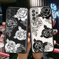 black and white retro oil painting phone case hull for samsung galaxy a70 a50 a51 a71 a52 a40 a30 a31 a90 a20e 5g a20s black she