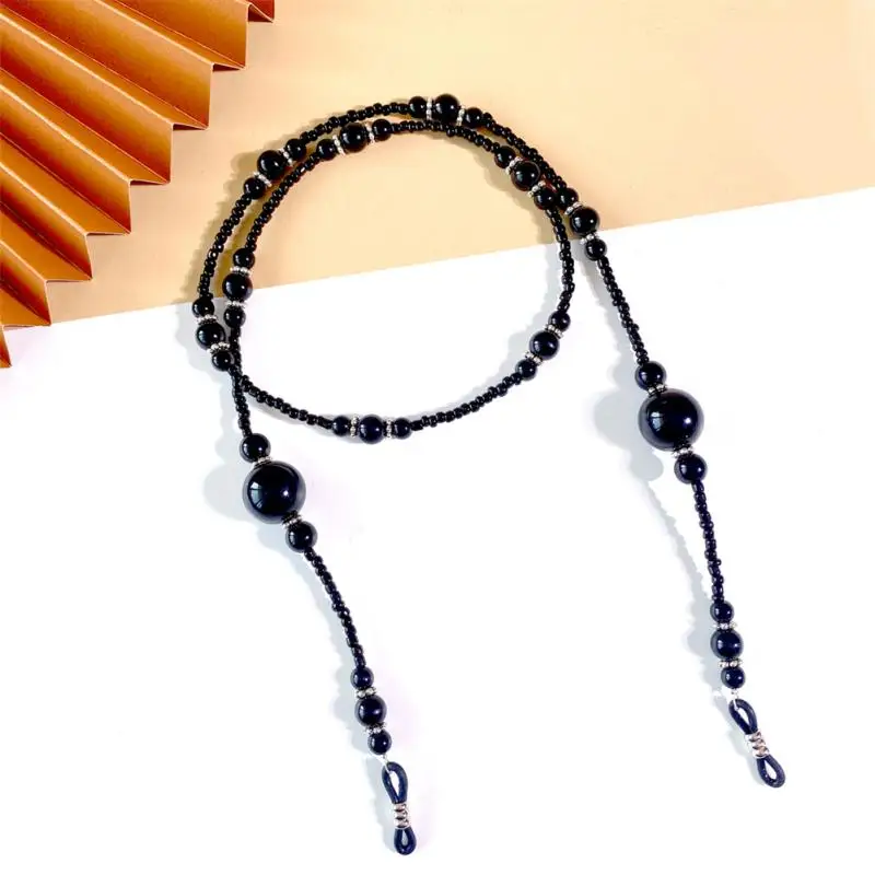 

Подвесной шнурок в стиле ретро со стеклянными бусинами, шнурок для маски, аксессуары для маски, шнурок для защиты от потери, цепочка для маск...