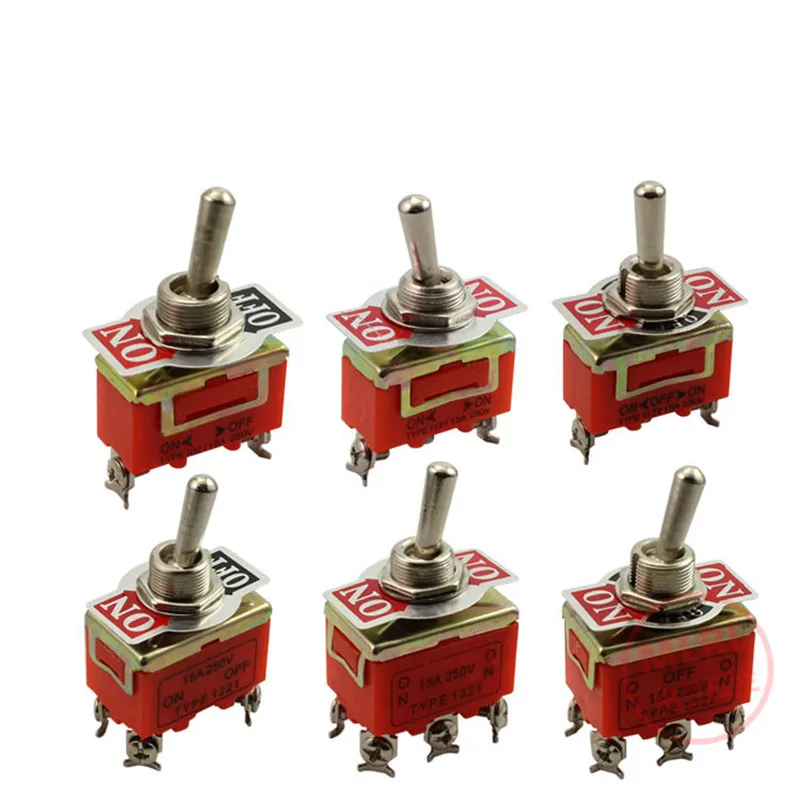 1 шт. Φ 1122 1221 1321 Φ 15A 250V SPST 2 4 6 Терминал ВКЛ./ВЫКЛ., переключатель с самоблокировкой, водонепроницаемая крышка