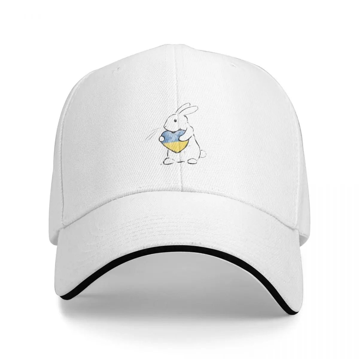 

Ukraine Bunny Baseball Caps Snapback Fashion Baseball Hats Breathable Casual Outdoor For Men's And Women's Polychromatic