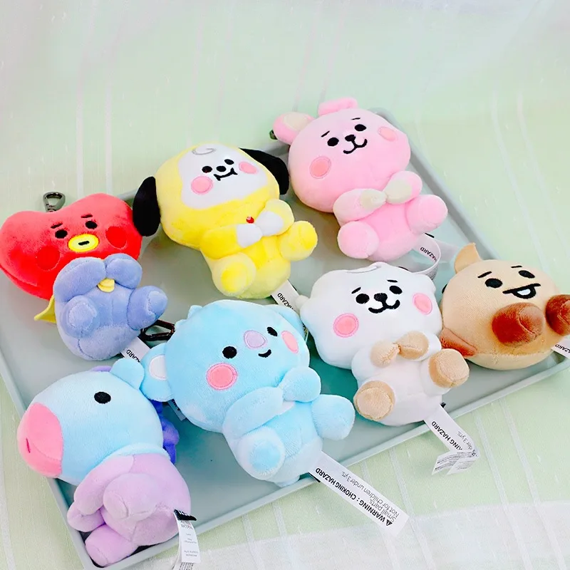 

12 см Kpop, плюшевая игрушка, брелок, подвеска в виде детского лица, звезды, кукла, мультяшное изображение кролика, овцы, коала, лошади, собаки, по...