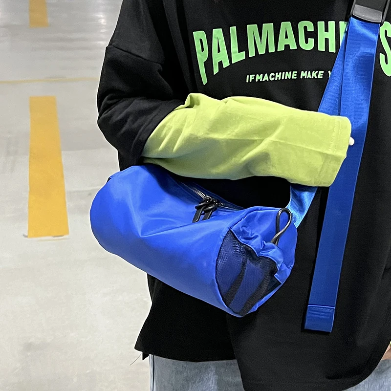 Nylon casual Shoulder Side Bags for Women 2023 New In Vintage Large Capacity travel Solid pu Leather Crossbody Bag Handbags