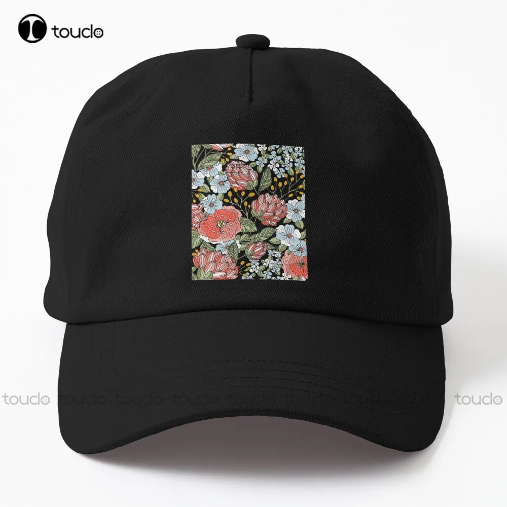 

Copy of Funny Vintage Flower Pattern Fall Lovers Dad Hat womens ball cap Cotton Outdoor Simple Vintag Visor Casual Caps Unisex