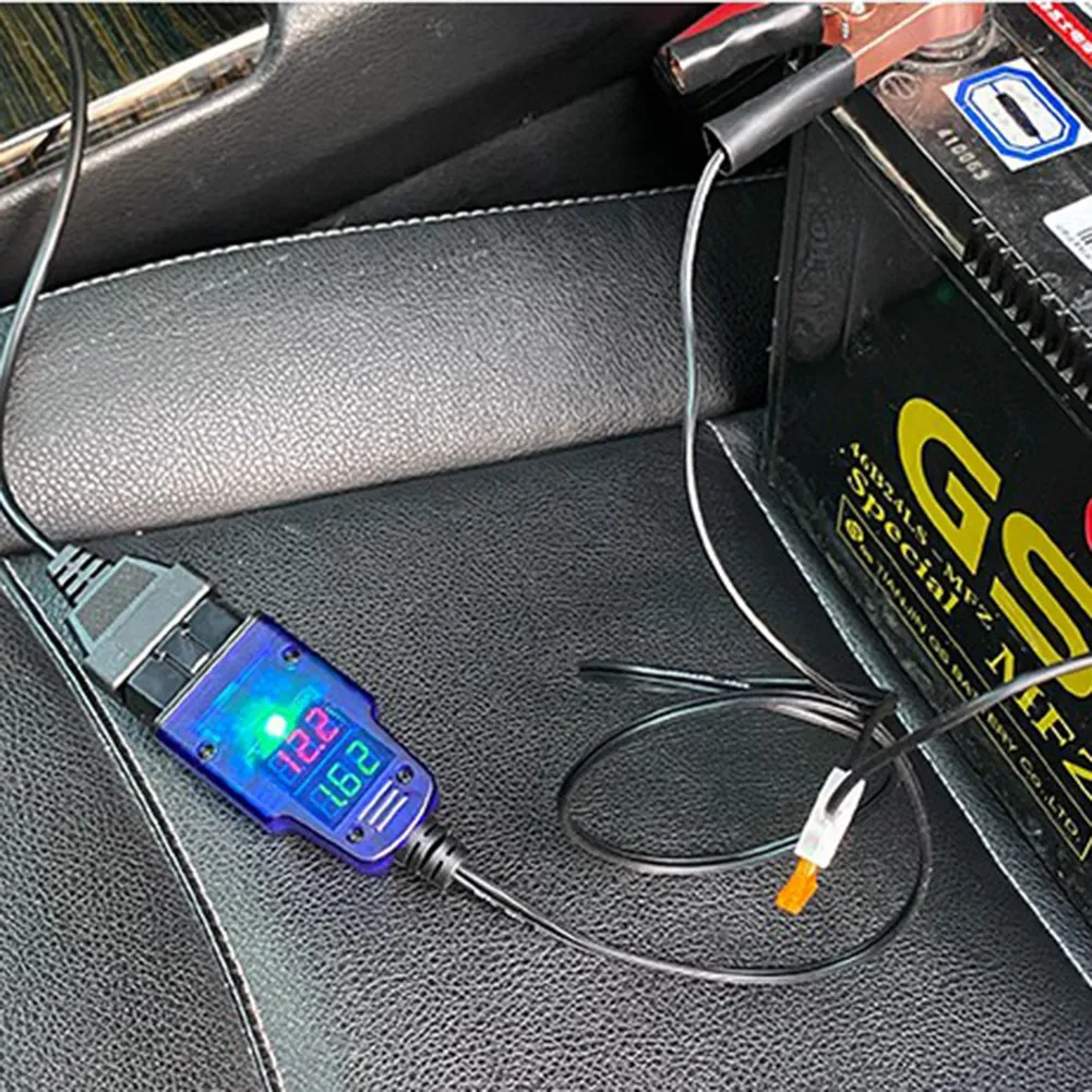 Аварийный источник питания зажим для аккумулятора ECU экономия памяти OBD2 12 В при