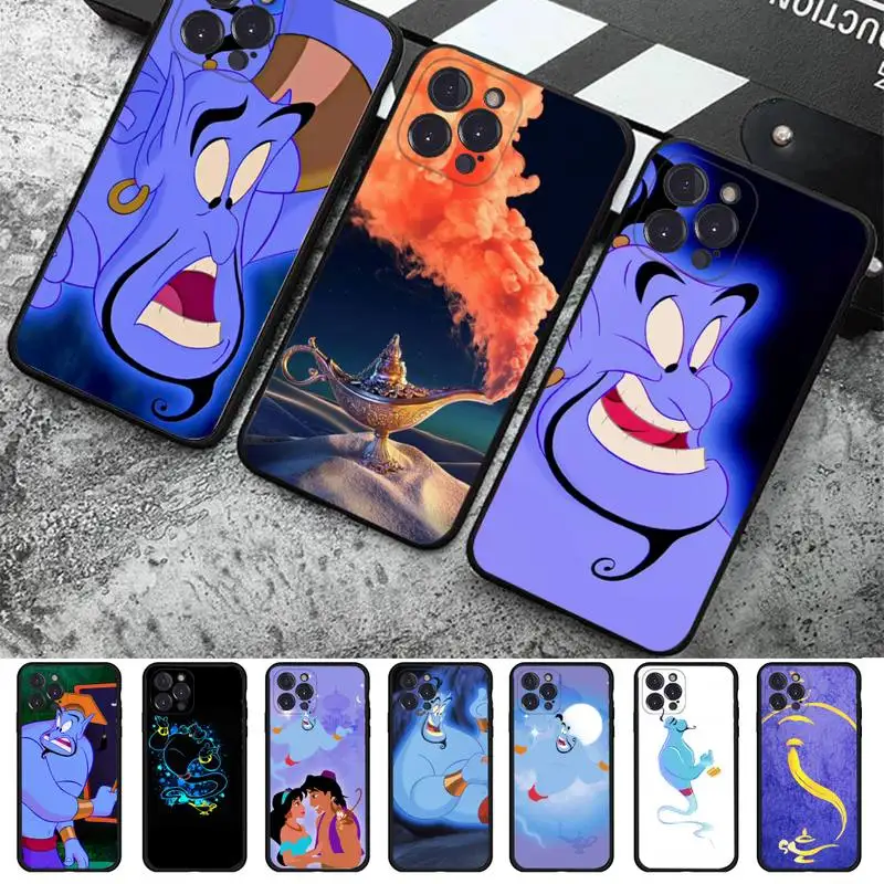 

Disney Genie Phone Case For iPhone 14 11 12 13 Mini Pro XS Max Cover 6 7 8 Plus X XR SE 2020 Funda Shell