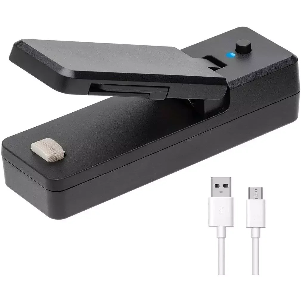 

Mini Bag Sealer 2-in-1 Portable Heat Sealers Rechargeable Handheld Vacuum Heat Sealers &Cutter for Plastic Bag Storage Food