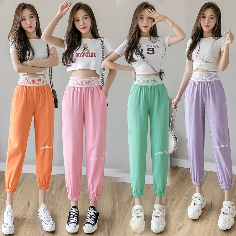 Cheap wholesale New Woman Lantern pants Korean Fashion Sweatpants Casual Popular Joggers women bottoms pants dropshipping