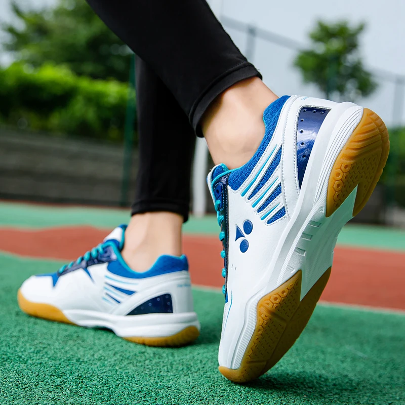 New Men's and Women's Professional Badminton Shoes Mesh Surface Breathable Non-slip Tennis Volleyball Training Shoes Size 35-44