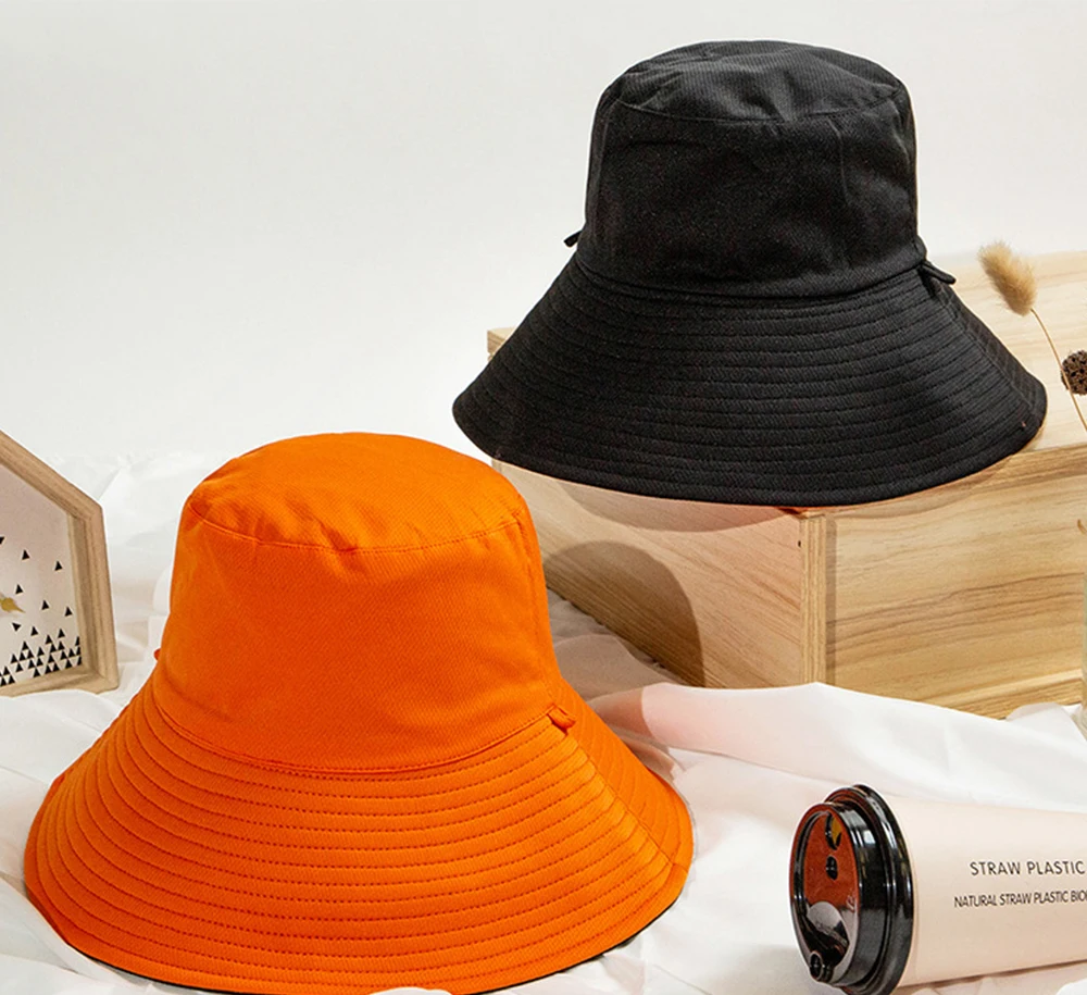 

Women's Spring and Summer Korea bonsai hat double fold