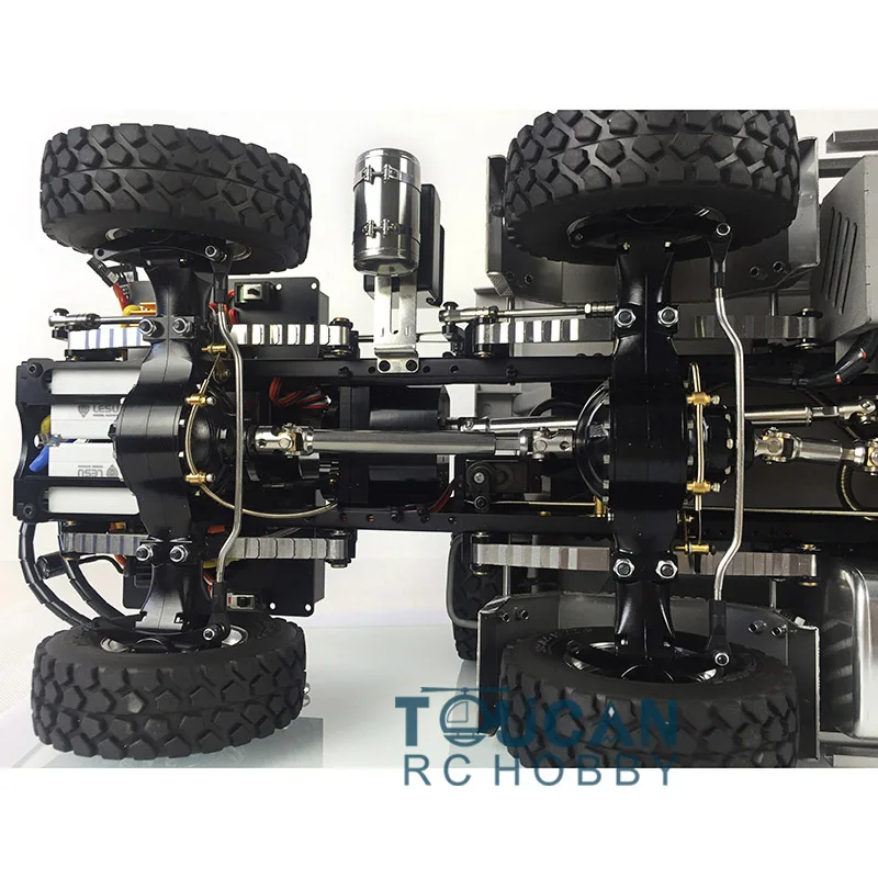 LESU 8x8 RC самосвал гидравлический передний цилиндр 1/14 MAN радиоуправляемые