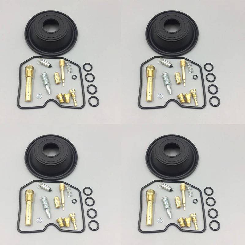 4 комплекта для ремонта карбюратора, поплавковая вакуумная диафрагма для Yamaha FZ400 1997 года, 4 года, FZ 400