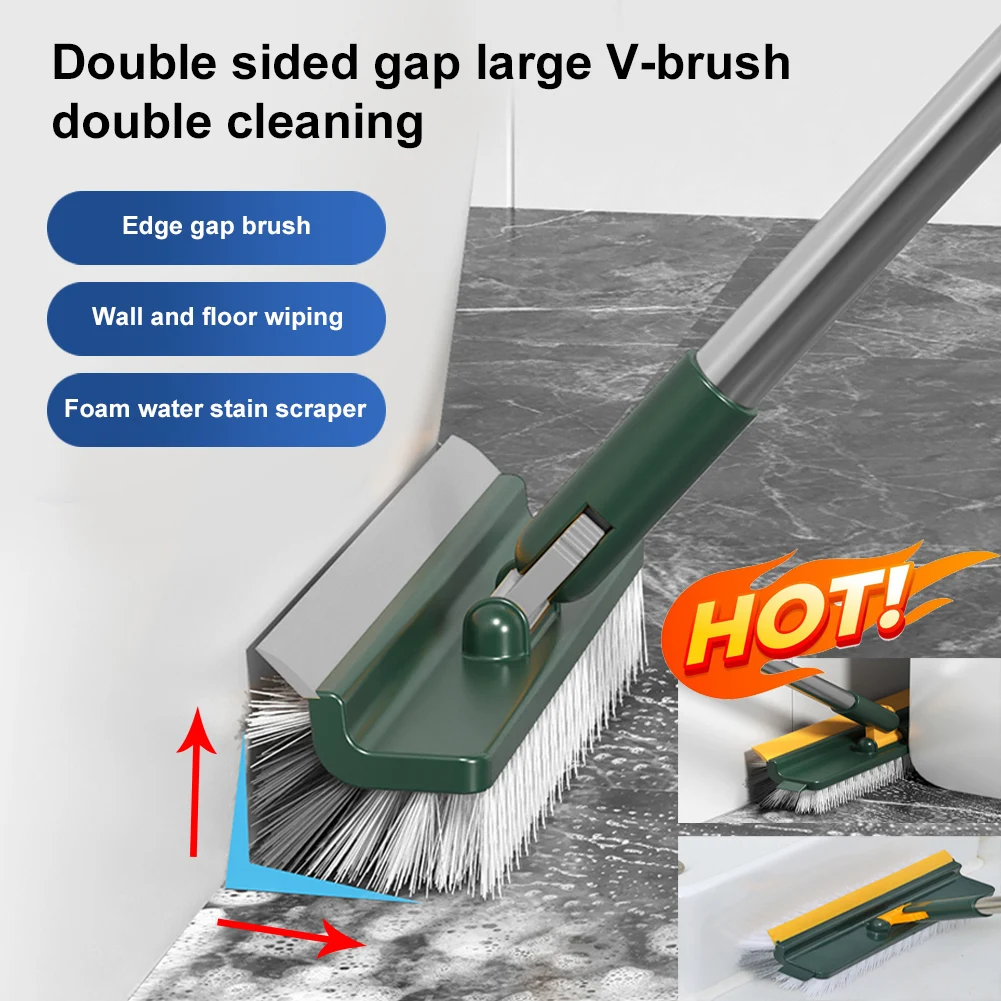 Щетка с щетиной и скребком 3 в 1