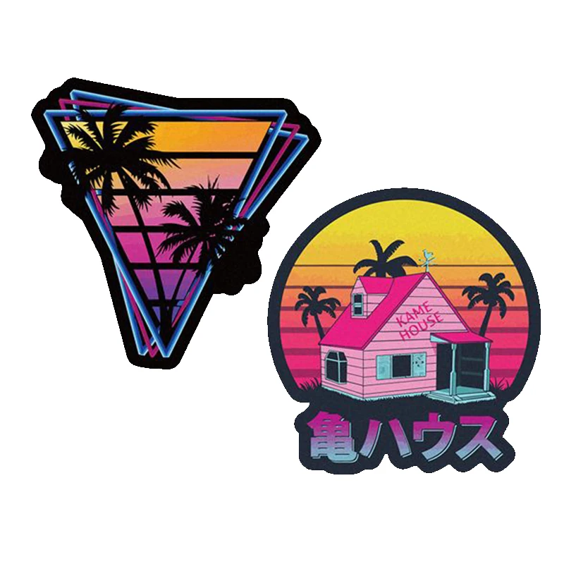 

Personalized Sunset Reflective Sticker Car Decoration Motorcycle Helmet Electric Car Body Scratch Sticker