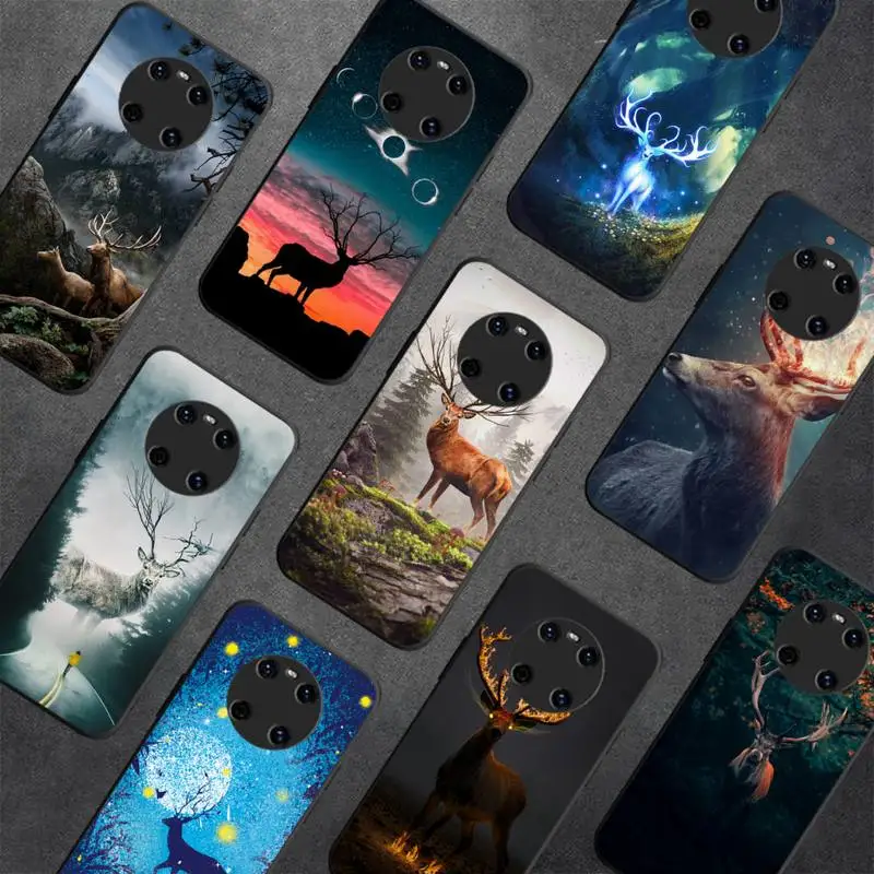 

Animal Deer Art Phone Case For Huawei Y 5 Y62019 Y52018 Y92019 Luxury funda case for 9prime2019