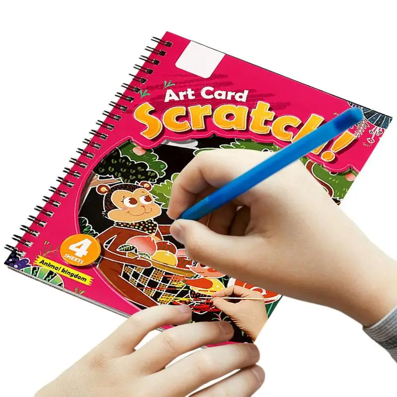 

Бумага для рисования радужными царапинами, набор для рисования, бумажные листы для рисования на день рождения, сувениры, игры, ранние меропр...
