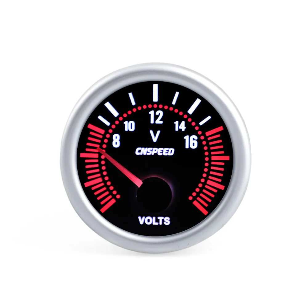 

Car Gauge 2" 52mm VOLT Meter 12V Auto Instrument Voltage Meters 8~16V Silver Bezel