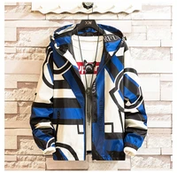 mens long sleeved outer wear spring and autumn korean jacket fashion hooded jacket loose mens clothing young students