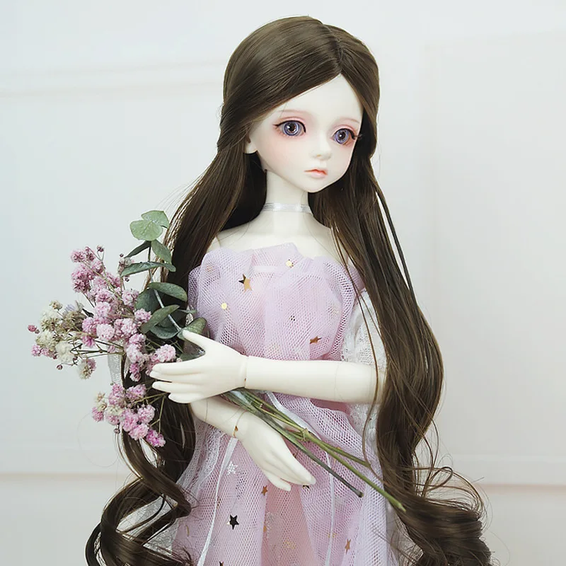 Новый 60 см кукла парик Подходит для 1/3 или 1/4 Bjd волосы прямые с челкой Игрушка Дети